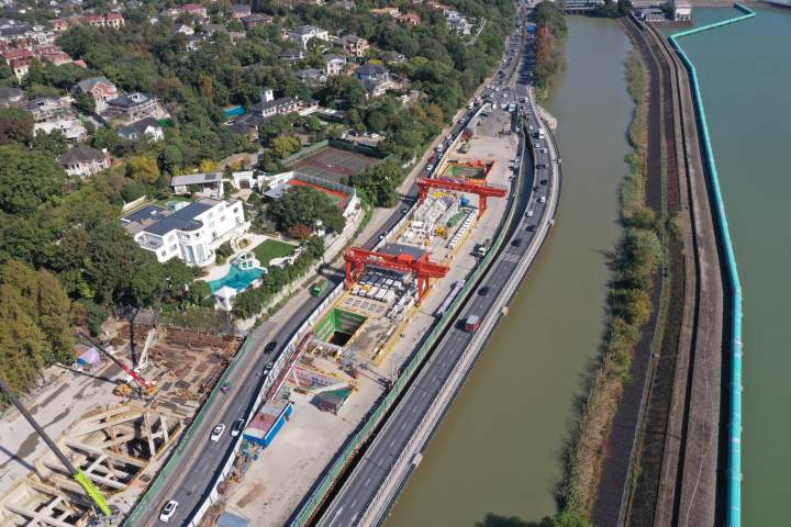 地上景观道,地下隧道,杭州之江路正在提升改造,盾构斜穿白塔,怎么保证