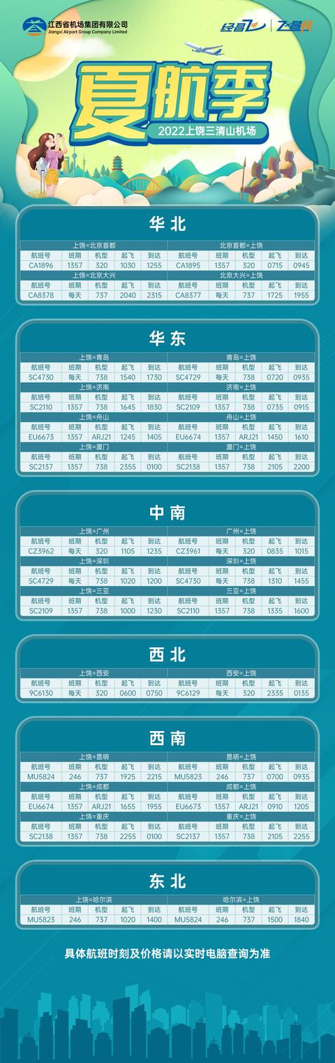 上饶三清山机场宜春明月山机场景德镇罗家机场九江庐山机场吉安井冈山