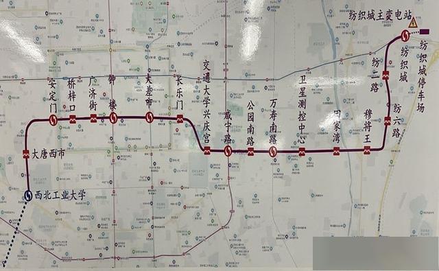西安地铁6号线规划图片