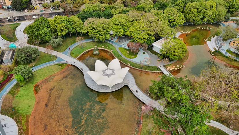 宝安尖岗山公园停车场图片