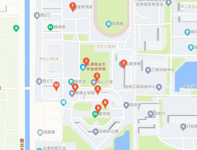 天津商业大学地理位置图片