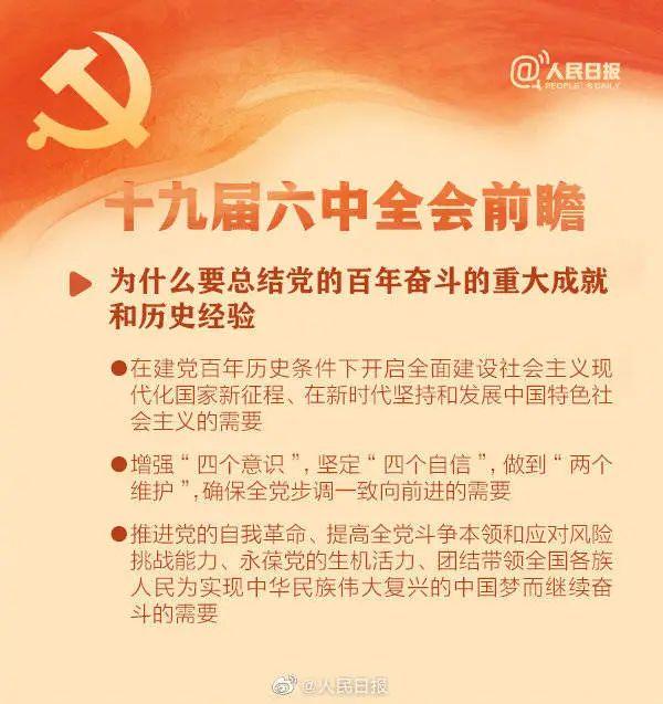 敲黑板！十九届六中全会知识点来了