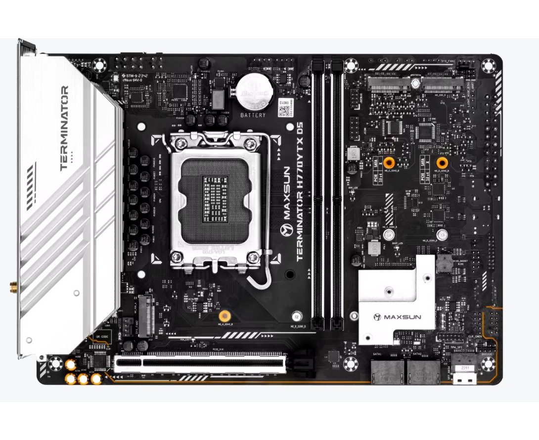 铭瑄&装机猿 h770 ytx d5主板下月推出:搭载四个m.2插槽