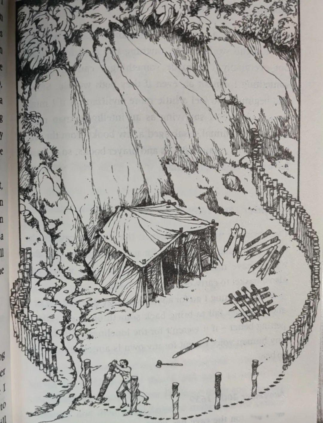 《鲁滨逊漂流记》小岛全貌图,带你领略鲁滨逊的生存环境