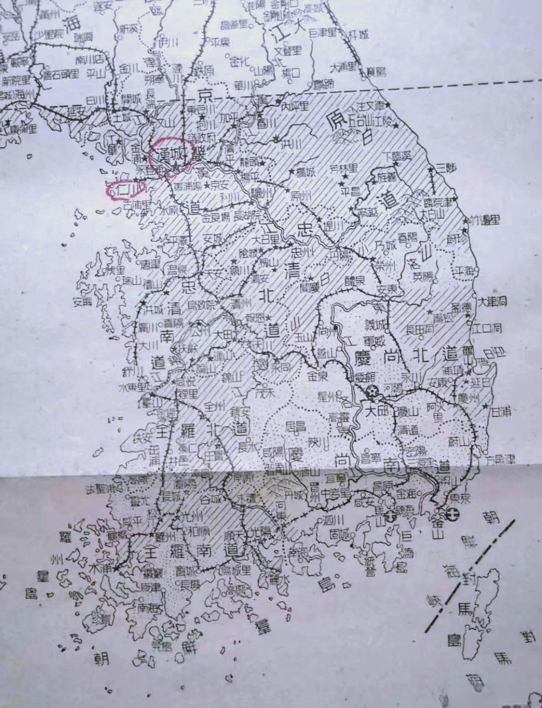 1950年7月朝鲜战争初期形势图