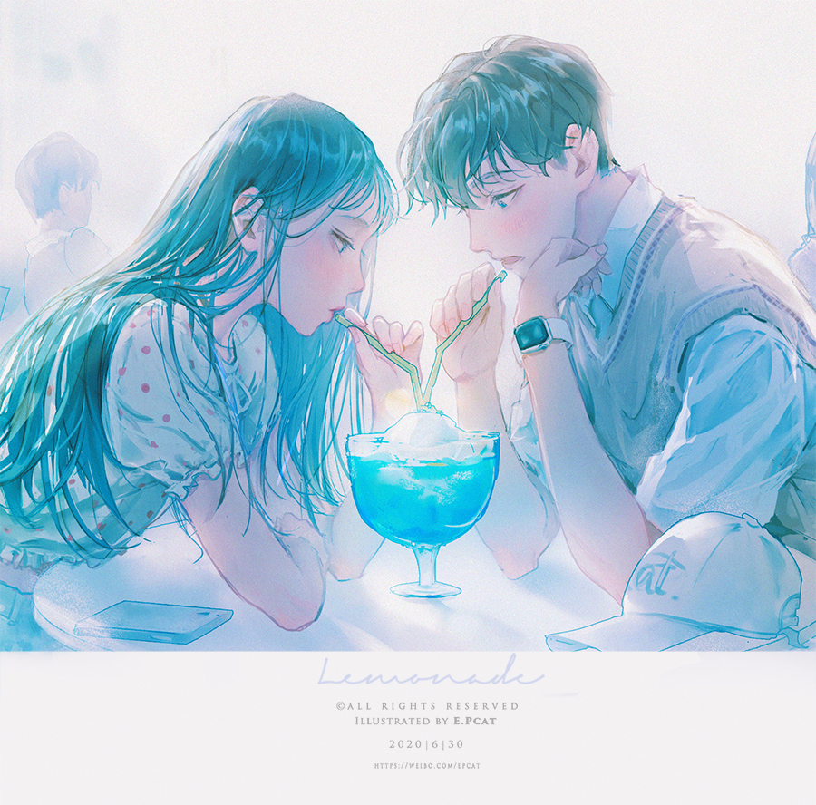 插画师花式撒狗粮系列:一起欣赏插画师e.pcat笔下的绝美爱情