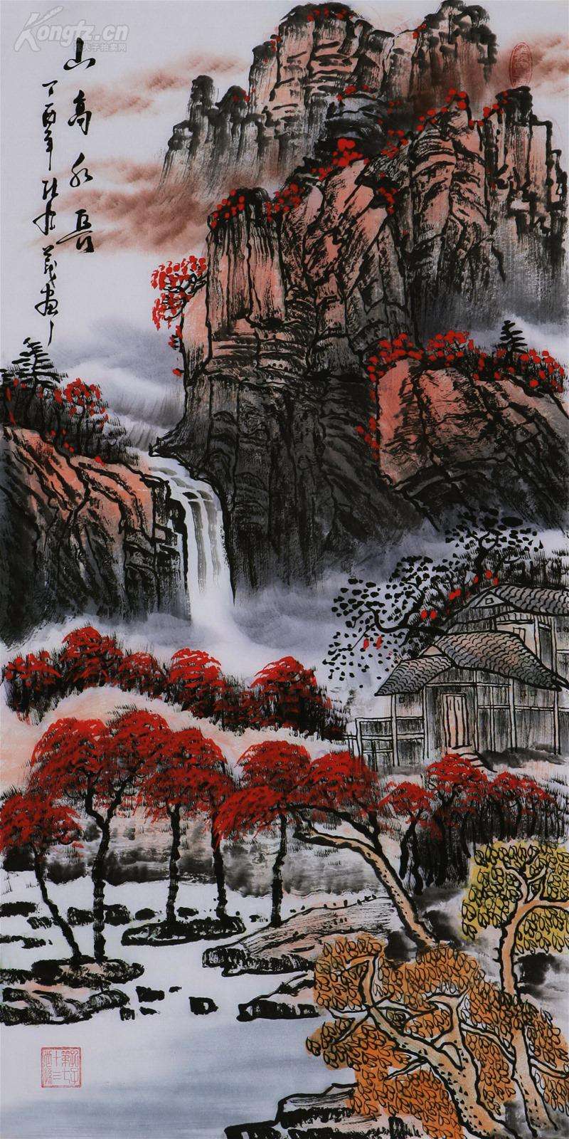 「范文升」孔庆义牡丹作品欣赏