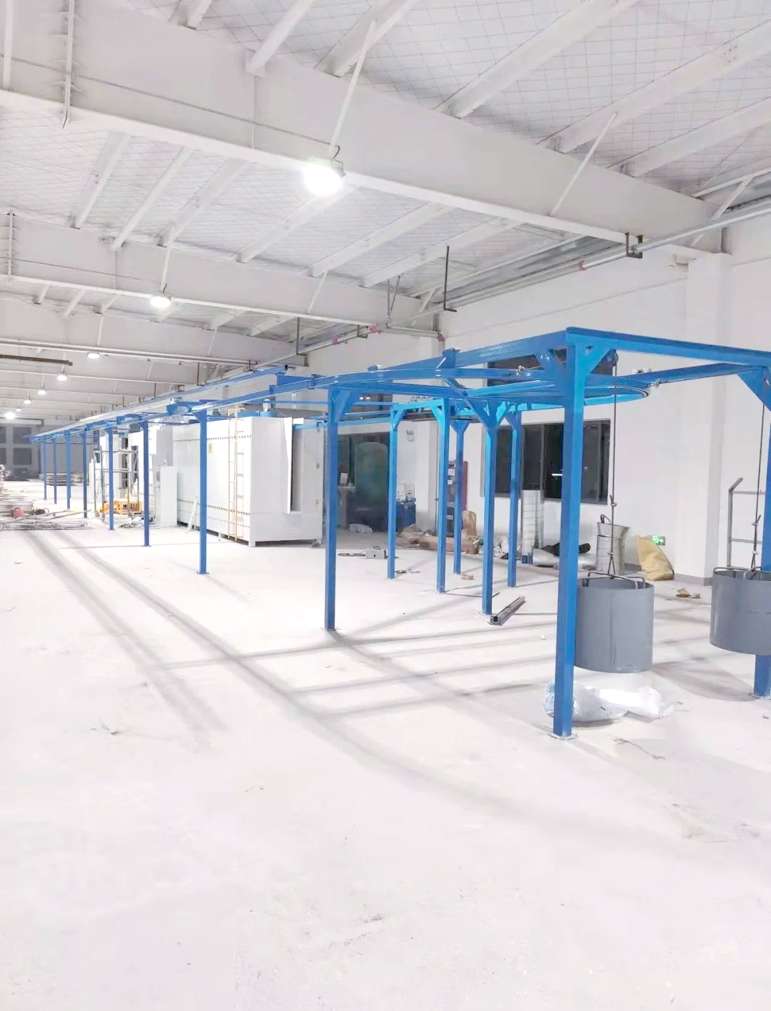 历拓智能mdf静电喷粉门板生产线介绍