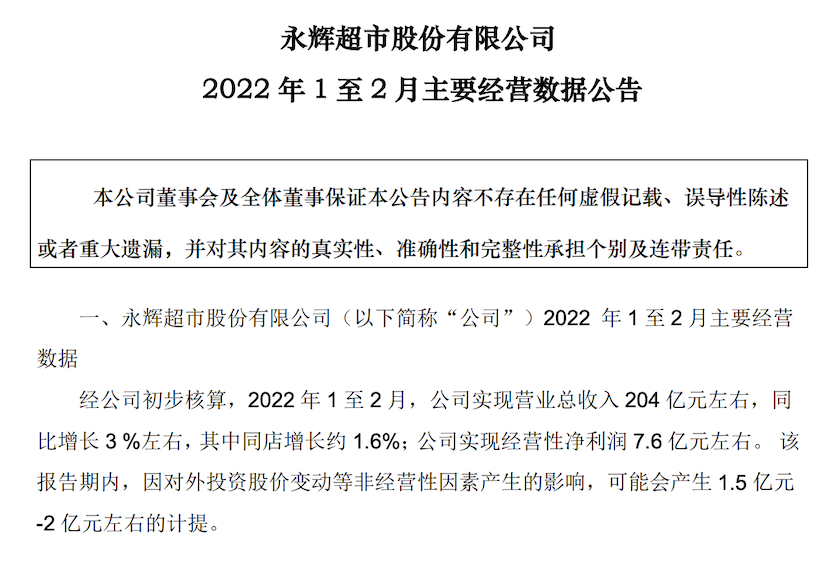 曇花一現還是反轉首發月報後永輝超市獲近三年內首次漲停