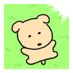line表情包丨可爱棕色小狗表情包