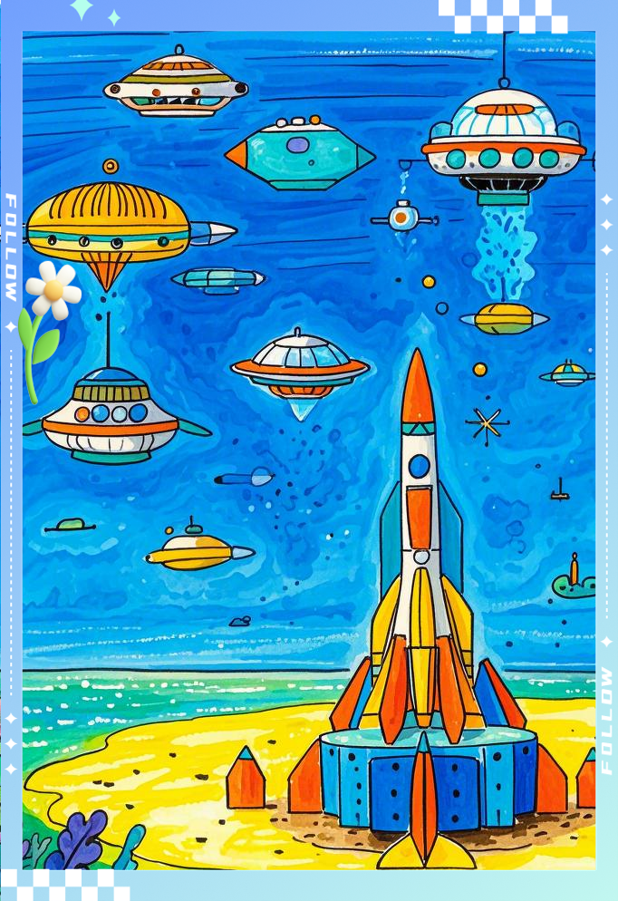 科幻画科技作品精选:探索未来城市的科技创想