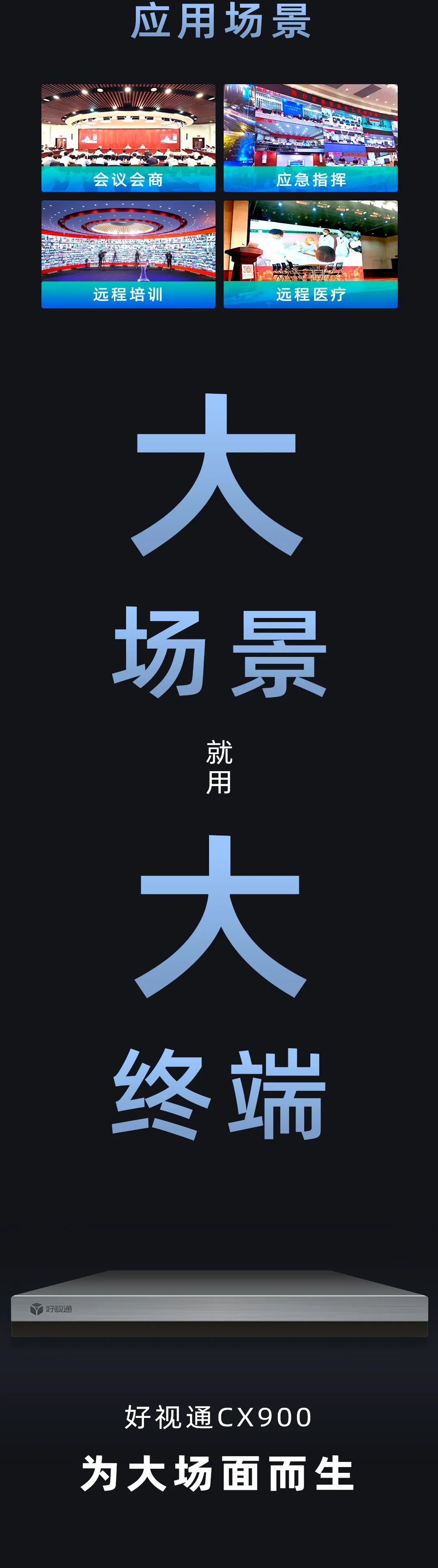 好视通cx900丨旗舰级双4k终端,为大场面而生!