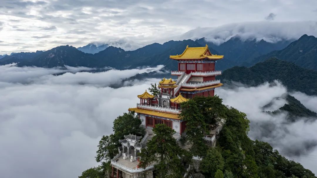 终南山南五台灵应台图片