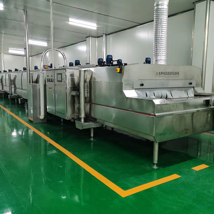 预制菜加工生产线-隧道式液氮速冻机