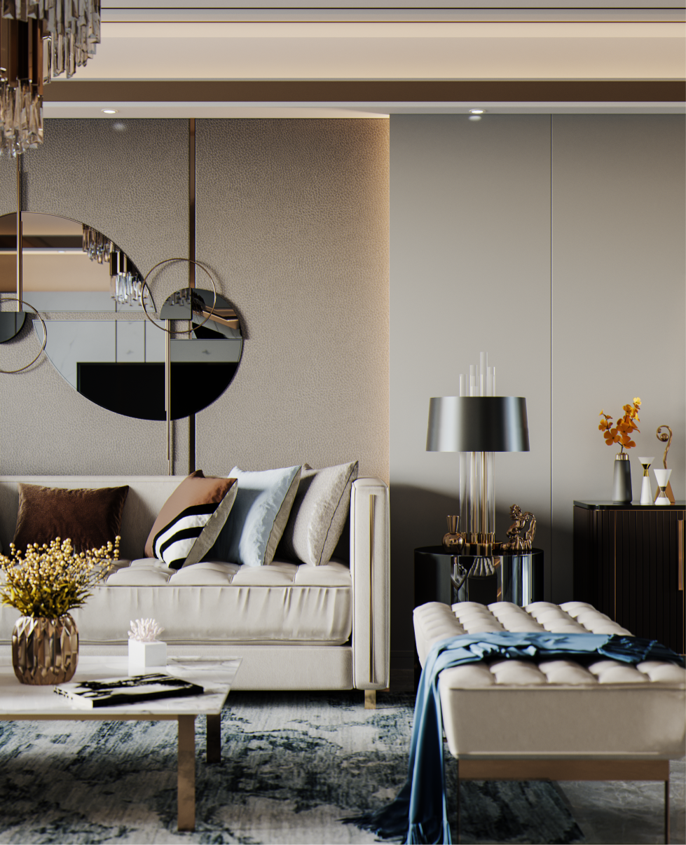 现代轻奢风格,营造时尚高级感空间