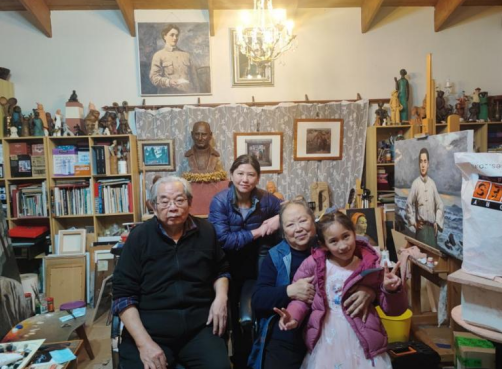 访路易61艾黎的后人邓邦镇,卢波老人