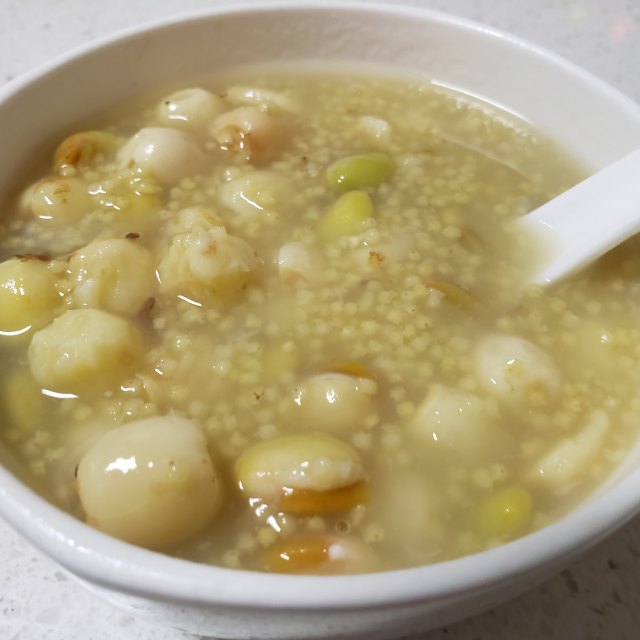 小米蓮子眉豆粥