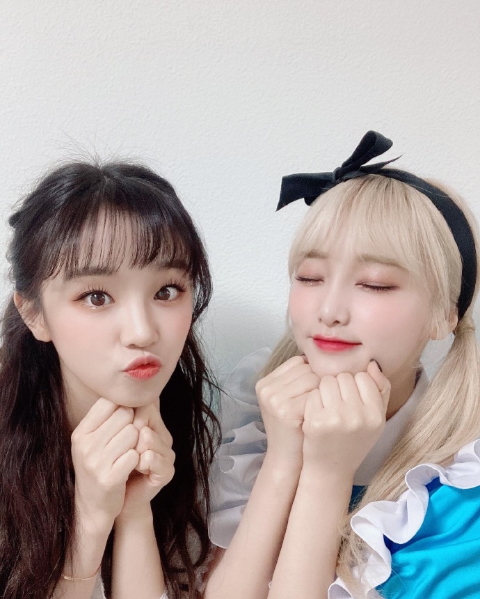「星闻」iz*one崔叡娜x(g)i-dle宋雨琦"奇妙又相似的同框"