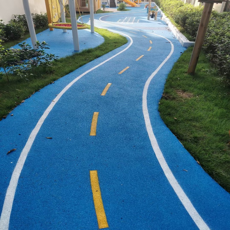 公园小区epdm塑胶地面健身步道