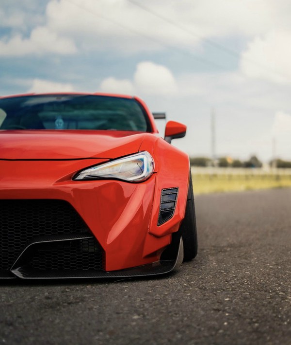 宽体红色风暴 丰田86 airbft气动避震