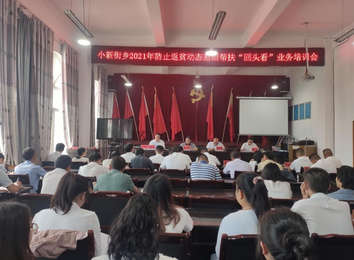 小新街乡召开防止返贫动态监测帮扶"回头看"业务培训会