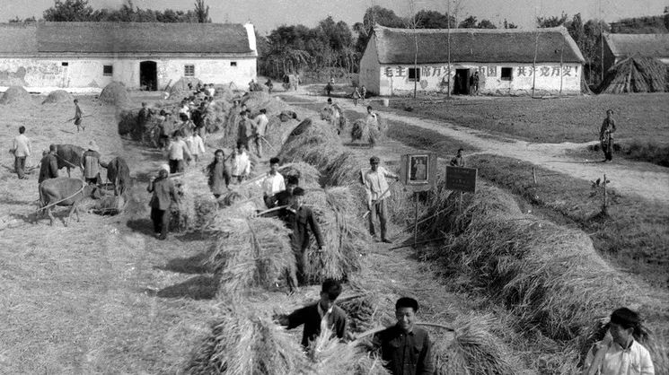 1970年,凤阳县城东乡教场大队的工作场面刘国安 摄