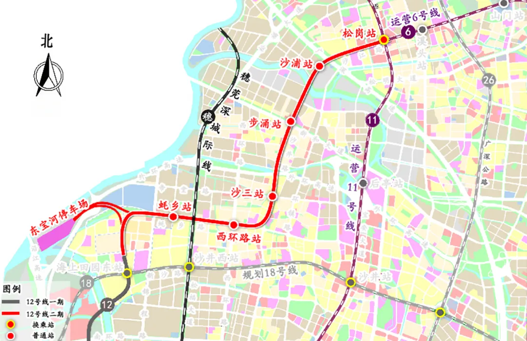 深圳沙井轻轨线路图图片