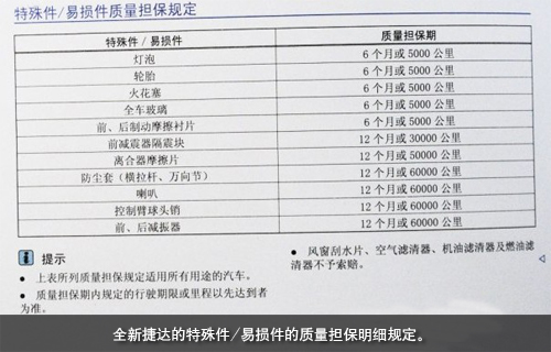 捷达保养手册一览表