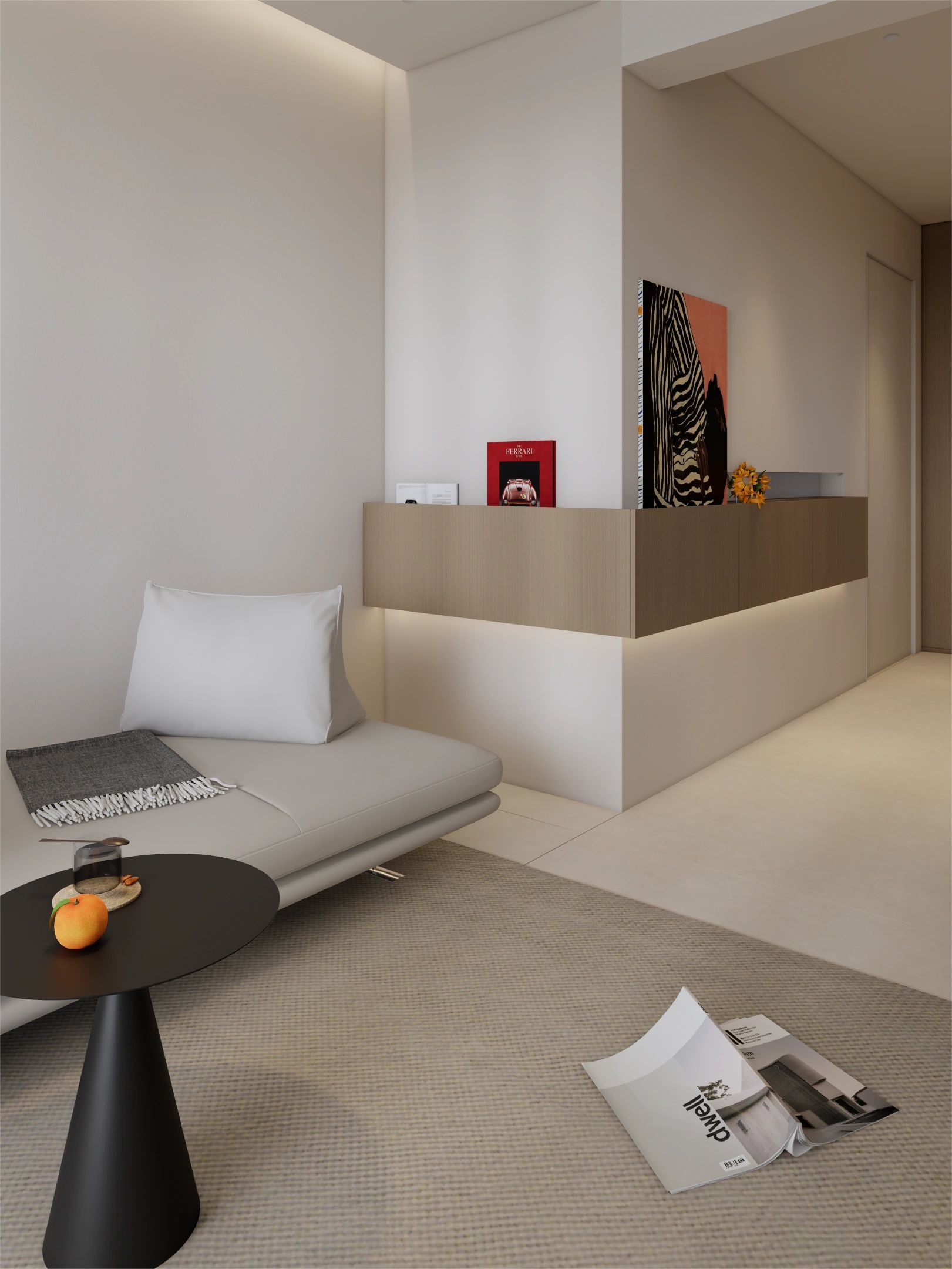 成都装修设计|高新区70平意式极简设计效果图