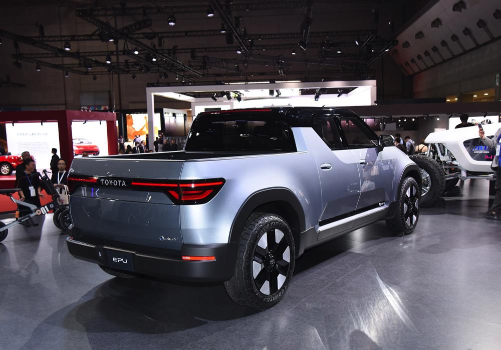 全新丰田epuconcept纯电动概念皮卡车登场,未来的hilux电动版!