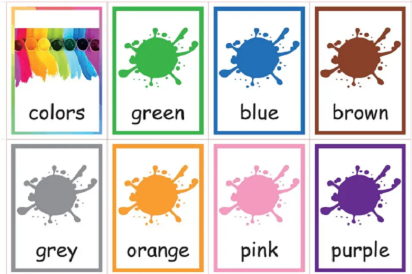 24种颜色的英文单词图片