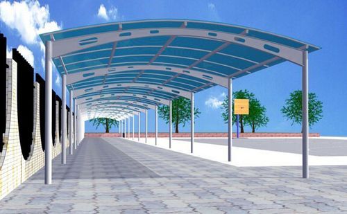 你见过吗?车棚还能用asa合成树脂瓦来做!