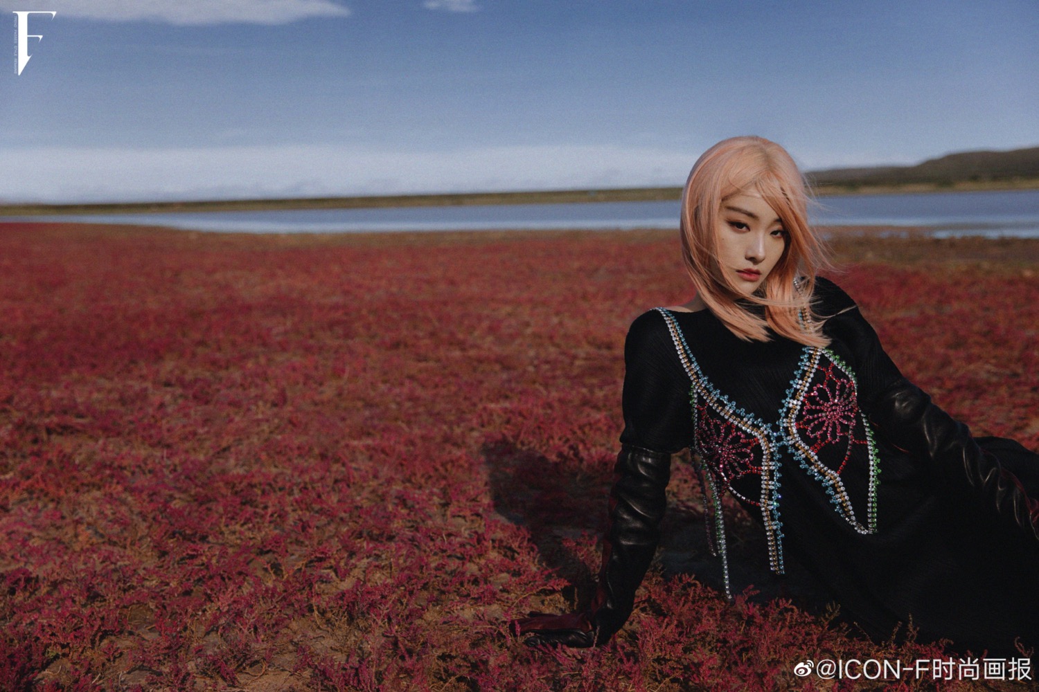 喻言最新旷野时尚杂志大片公开,豹纹衬衫紧身皮裤展现野性美