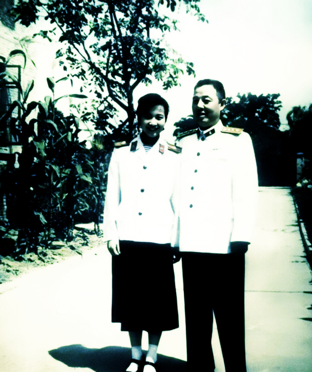 1960年,48岁的苏振华将军和他的6个孩子与25岁的陆迪伦在何先生的