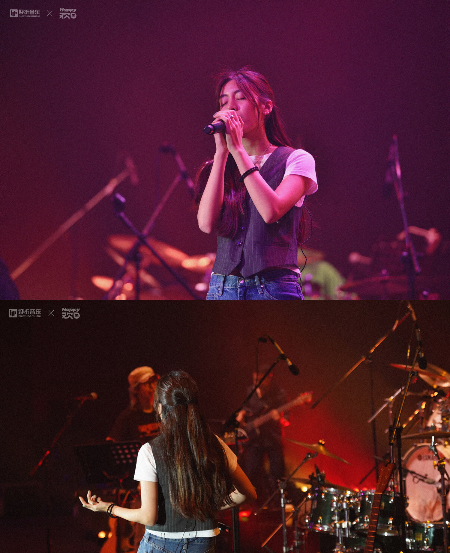 00后双语唱作才女巫咏欢happy现身父亲巫启贤演唱会 反差萌拉满