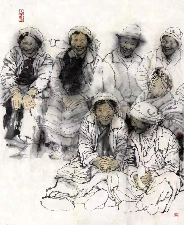 卢冰美术作品欣赏—"迎新春 庆冬奥"金融美术家专辑