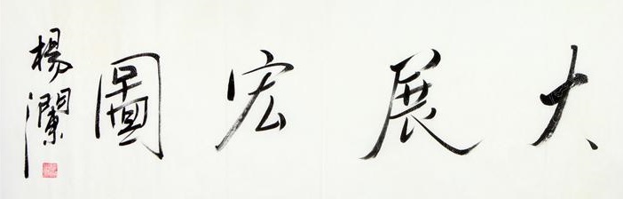 主持人杨澜的书法很有才气,难怪能当中国书法国际形象大使!