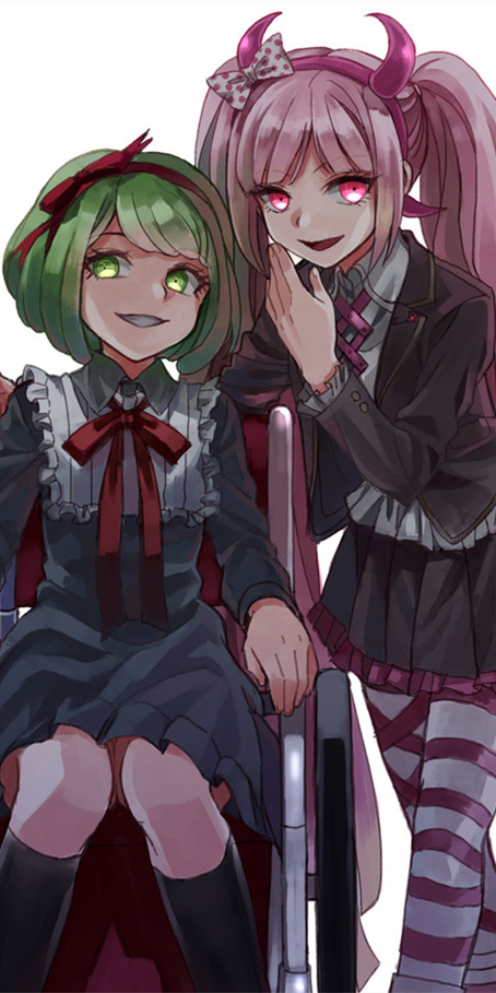 《弹丸论破》塔和最中x空木言子,动漫全面屏壁纸分享