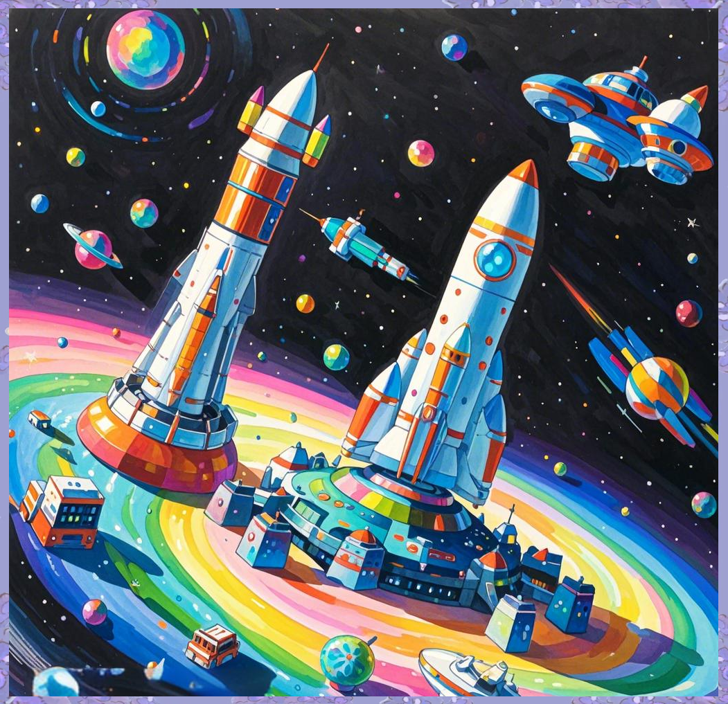 《梦幻星空:太空机械美学》科幻画参赛作品欣赏 未来科技主题突出