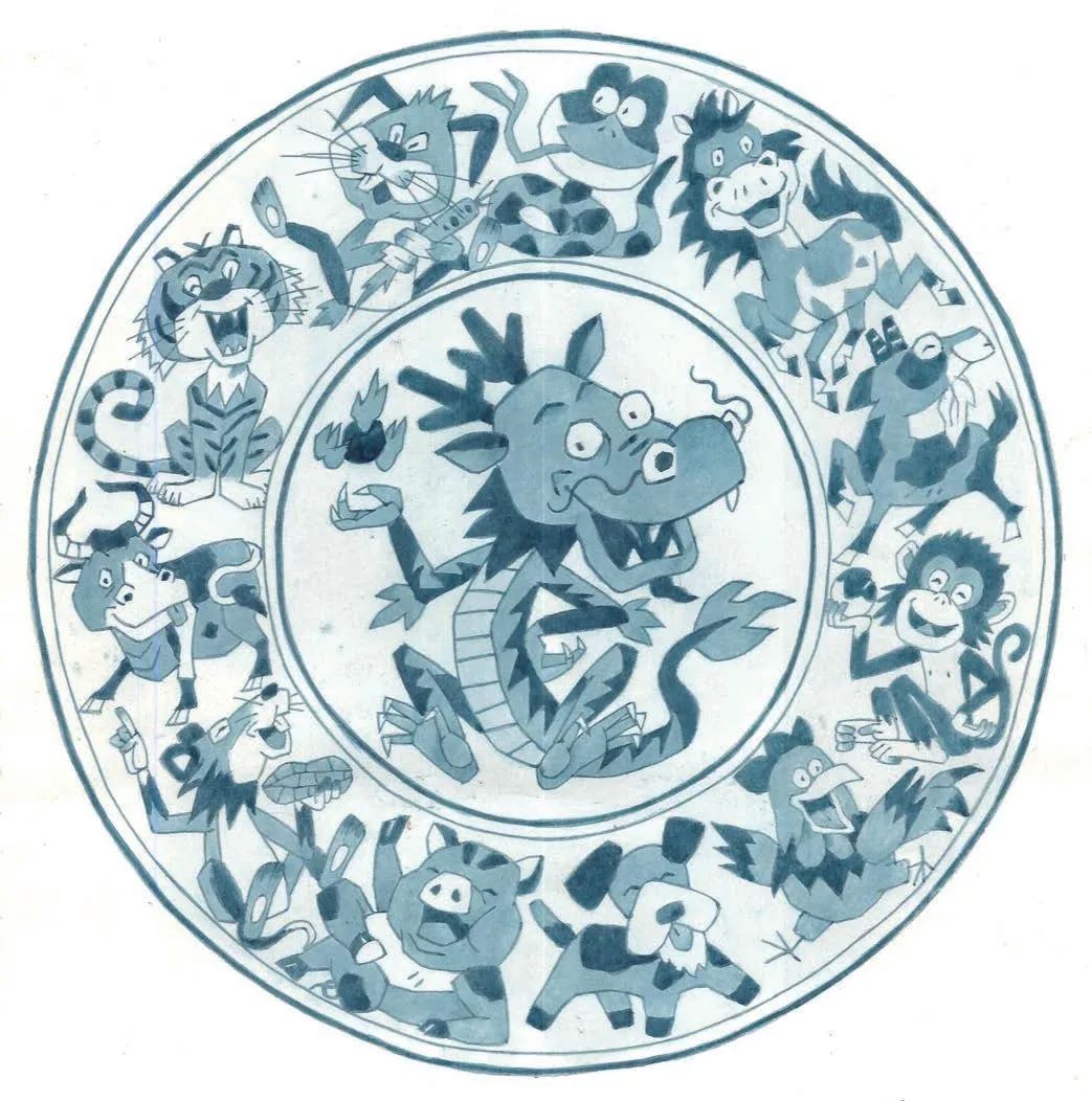 包"龙"万象 各显神通 画说人生