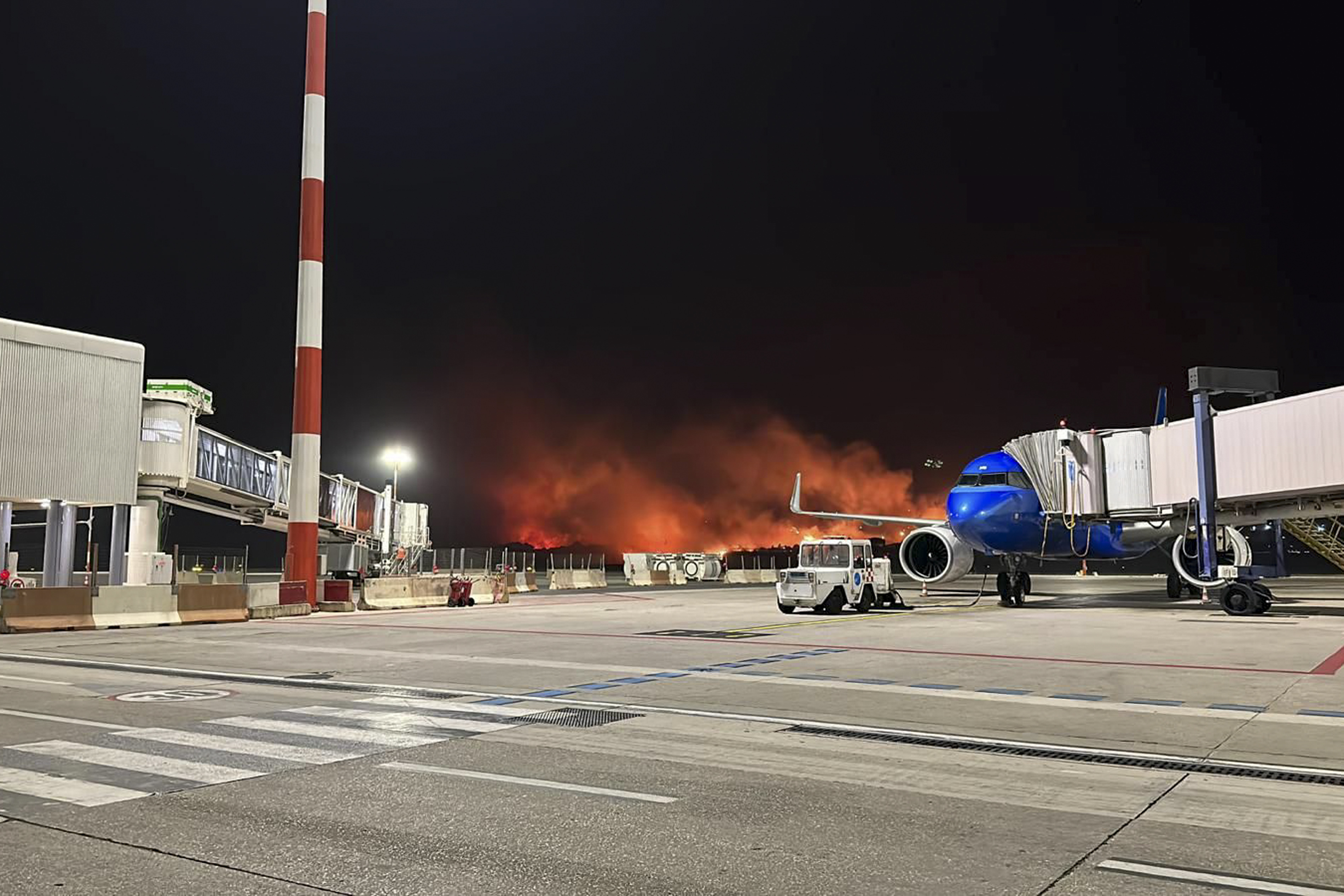 意大利巴勒莫机场因野火暂时关闭