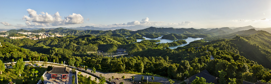 红花湖景区西湖图片