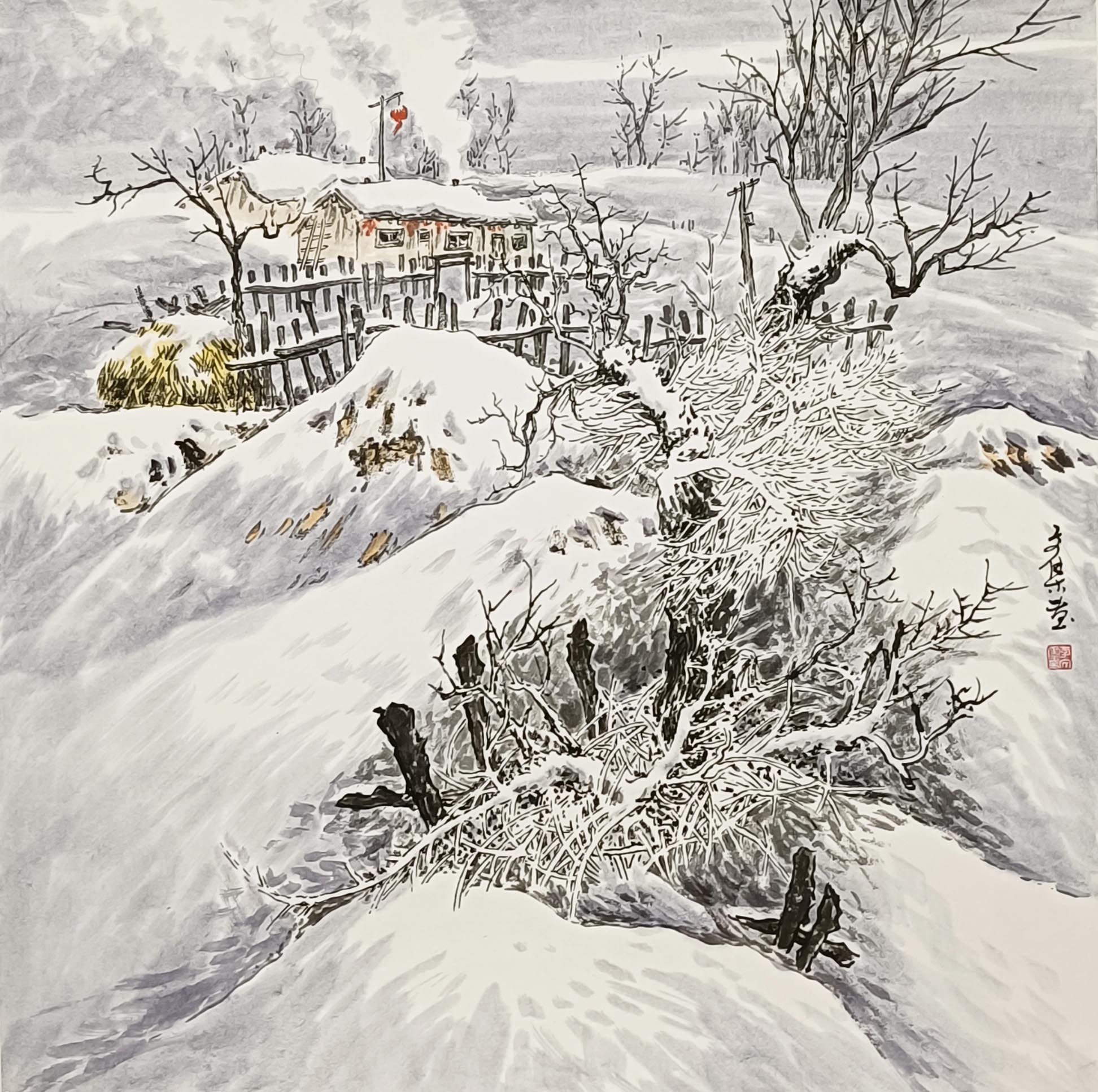 砚田心耕乡村风骨——著名画家李文集作品欣赏