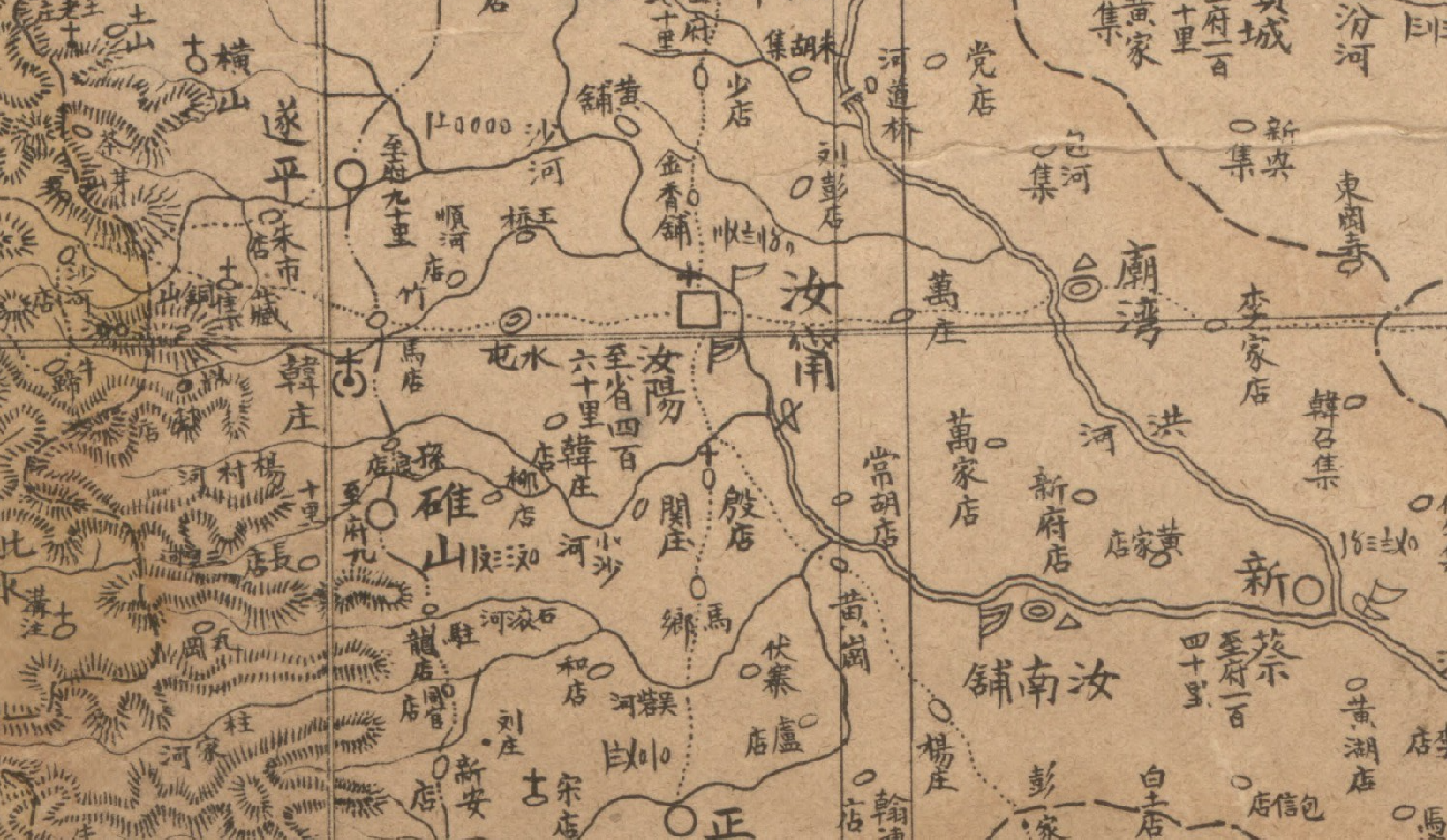 解放前河南省地图图片