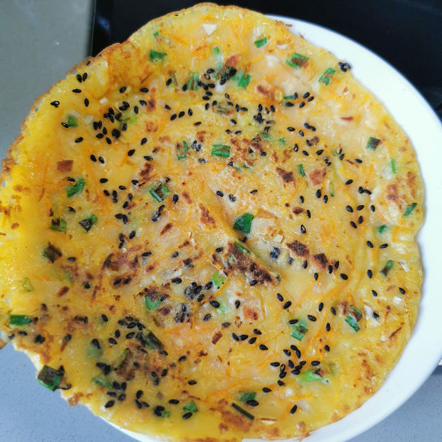 鸡蛋饼,简单易做,营养好吃的早餐饼