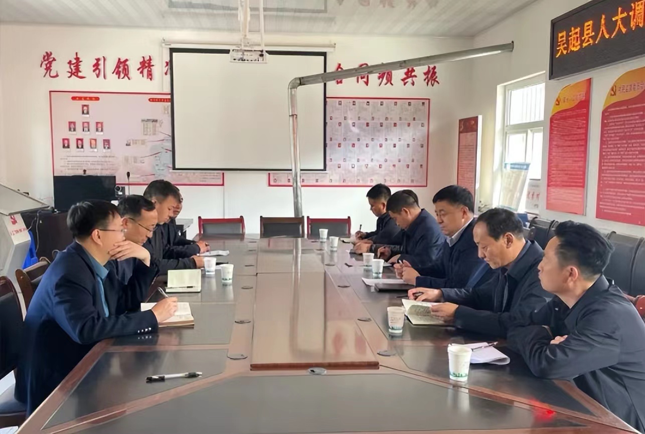 吴起县人大常委会主任王晓春一行到白豹镇王湾村调研乡村振兴工作