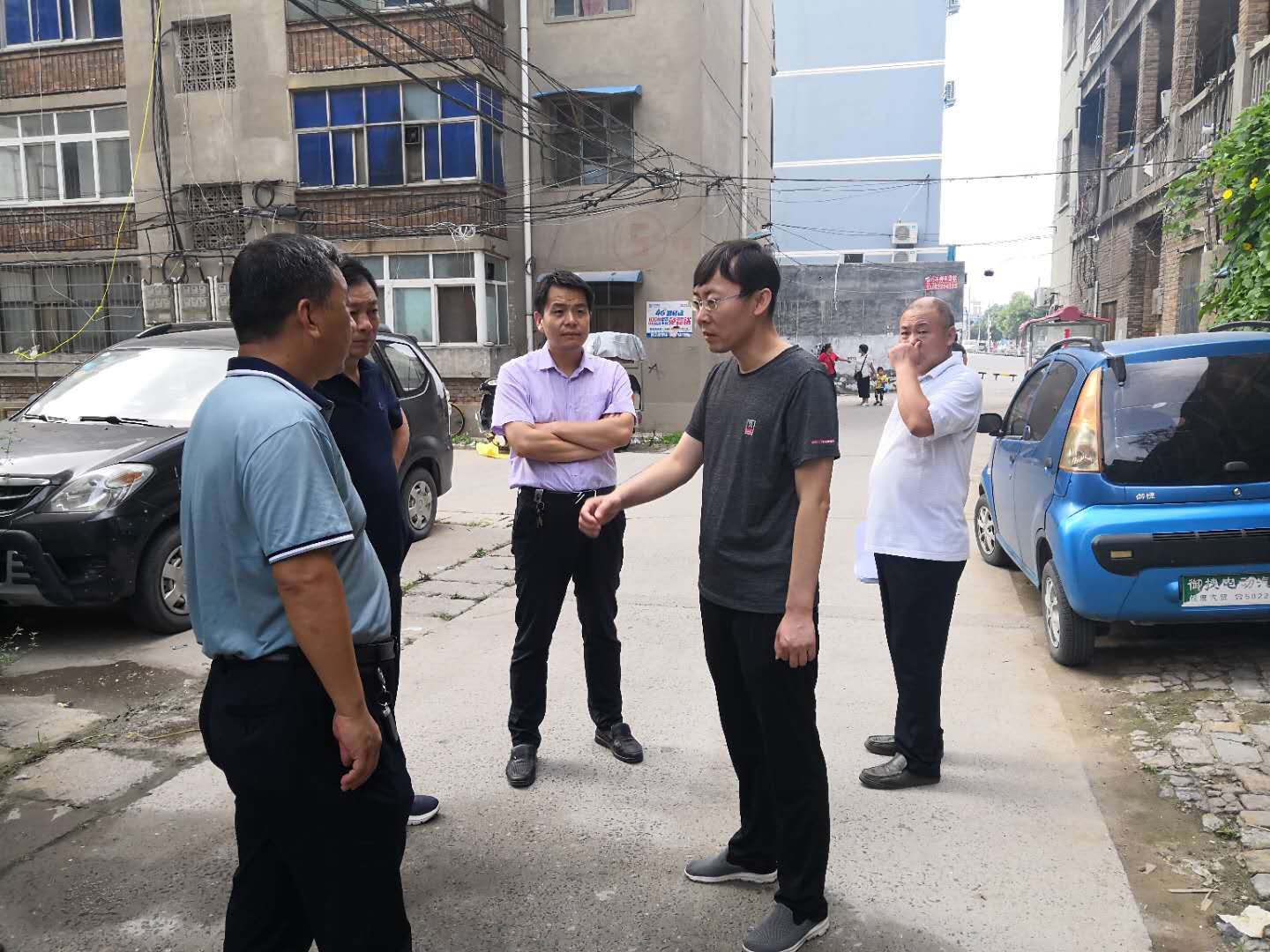 延津:付英民督导检查国家卫生县城创建工作