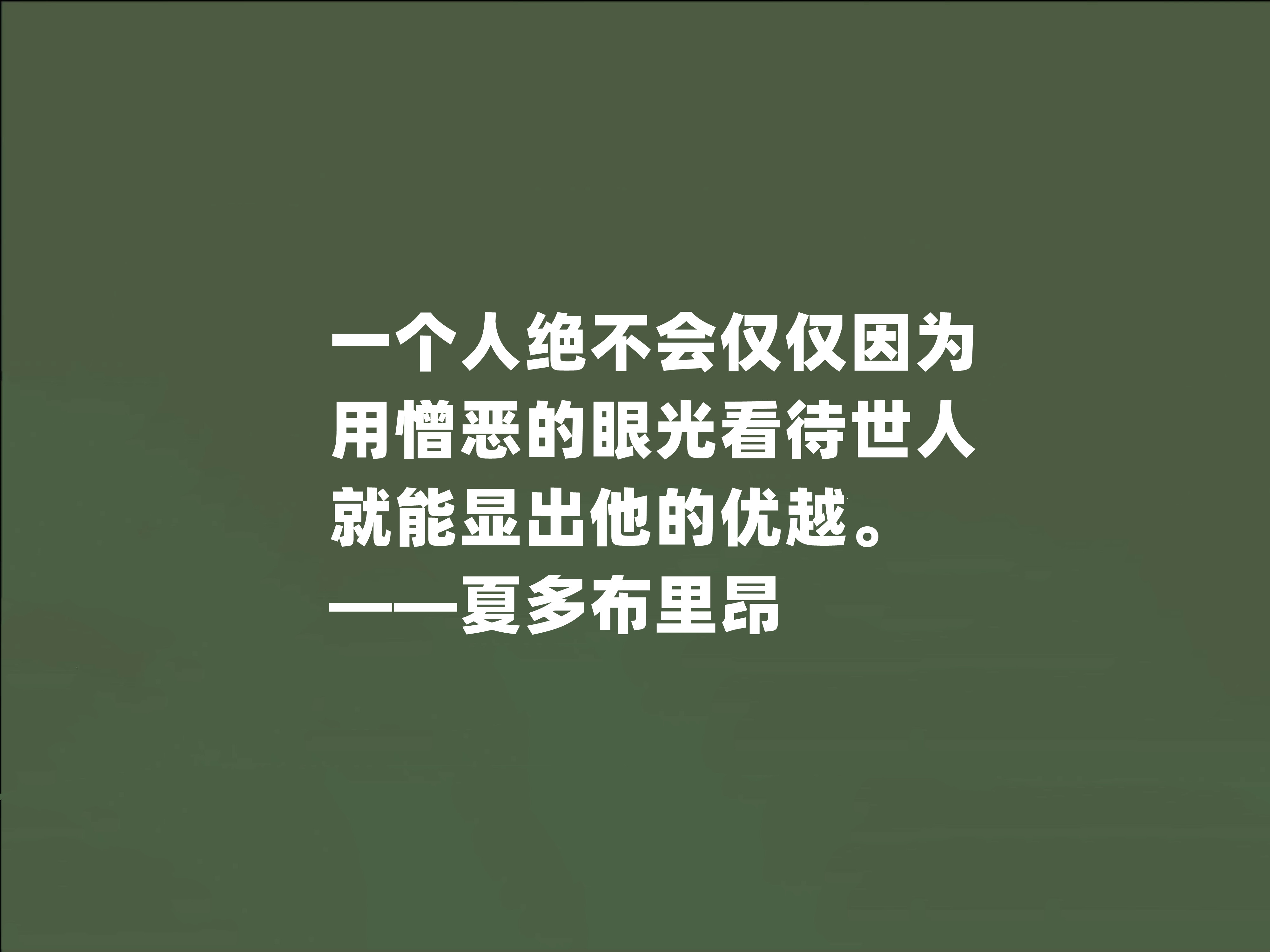法国浪漫主义文学奠基人,夏多布里昂十句格言,荣誉感与困难共存