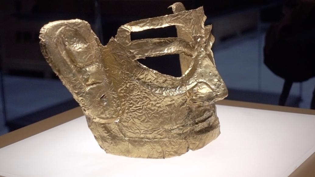 现场|上博东馆首展抢先看:三星堆金面具,小立人就位