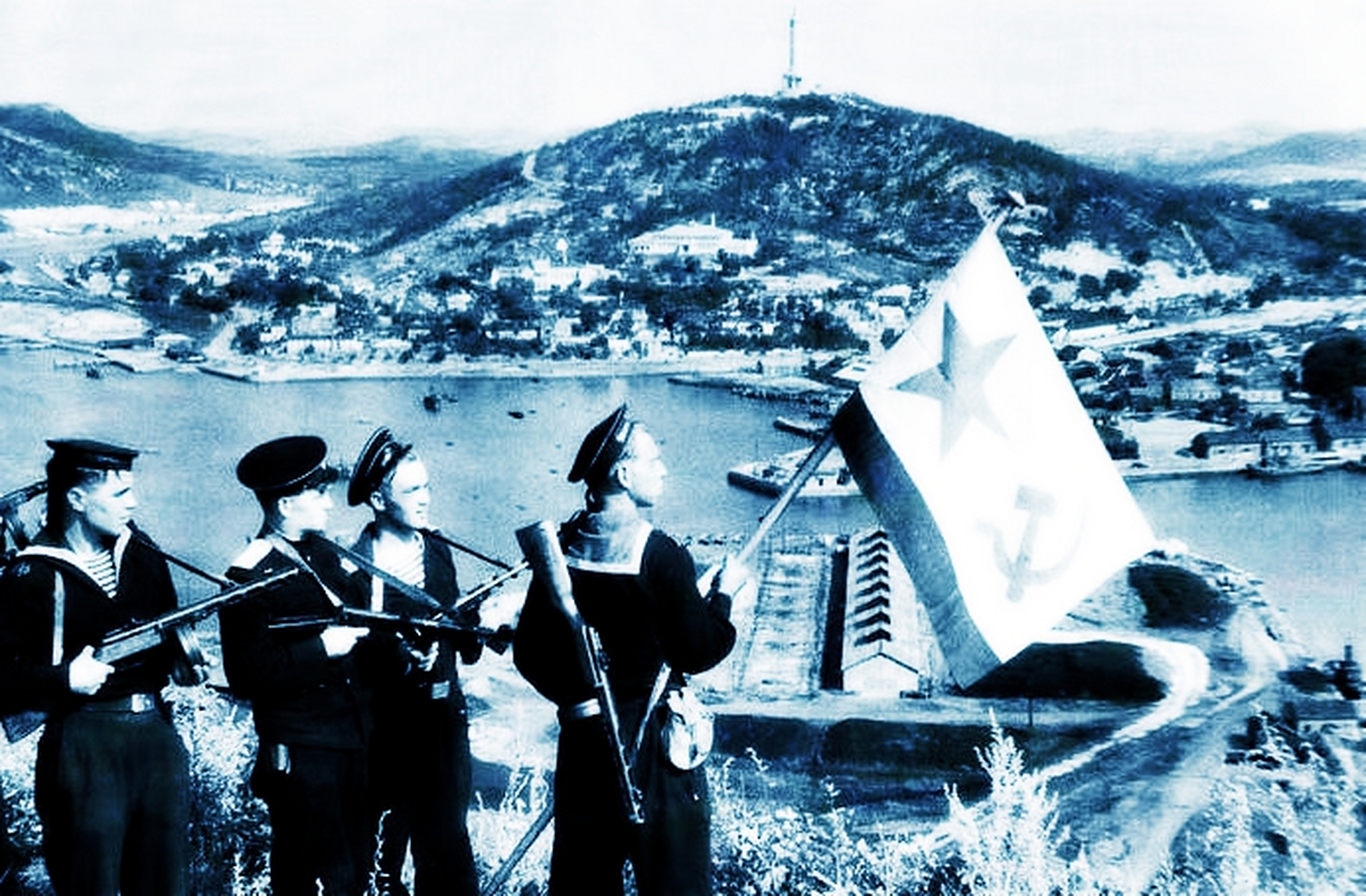 1945年8月在旅顺口的苏联水手